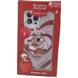 NEW SKINNYDIP STRAWBERRY SHORTCAKE IPHONE 13 & 14 PRO MAX PHONE CASE Hearts Cat